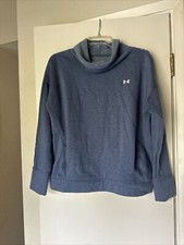 Under Armour Womens M Pullover Long Sleeve Cowl Neck Sweatshirt Blue