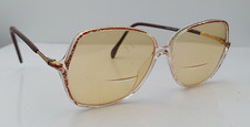 Vintage Silhouette M1845 Brown Oval Sunglasses Austria FRAMES ONLY