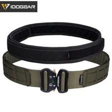IDOGEAR 2" Tactical Belt Quick Release Metal Buckle Laser MOLLE Military Hunting