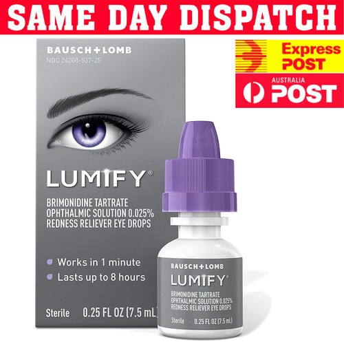 Eye Drops Redness Reliever 0.4ml 2.5ml 7.5ml and 15ml Melbourne stock Free post