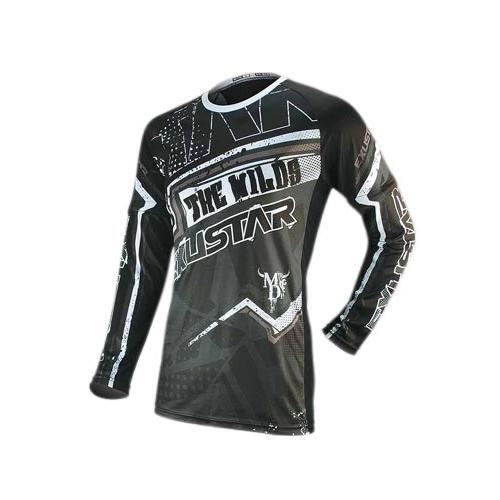Maillot noir et blanc Exustar ML XXL à manches amovibles