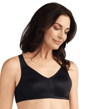 Amoena 34C Marlena Wire Free Mastectomy Bra 2167 NWOT Black