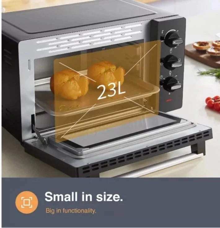 Mini Oven and Grill 25L - Portable Oven 1400W Multi-Function - VonShef - Image 3 of 3