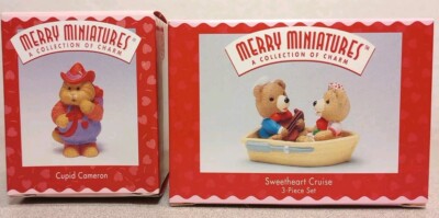 Hallmark Merry Miniatures 1996 Sweetheart Cruise 1997 Cupid Cameron New