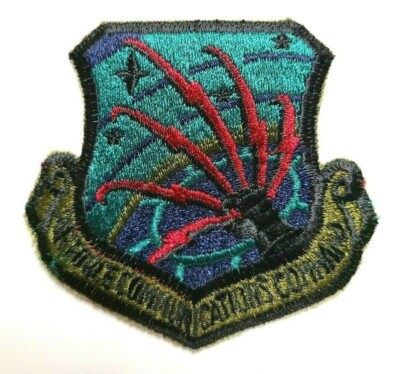 Vtg NOS OBSOLETE USAF Air Force Communications Command Subdued BDU Uniform Patch