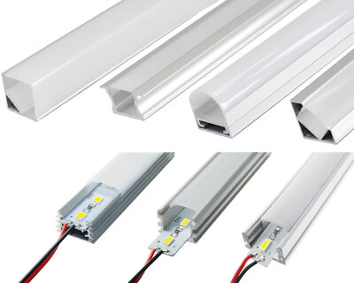 LED Line Alu Profil Schiene LED lichtleiste Hart Strip Alu Strip Bar Lich set