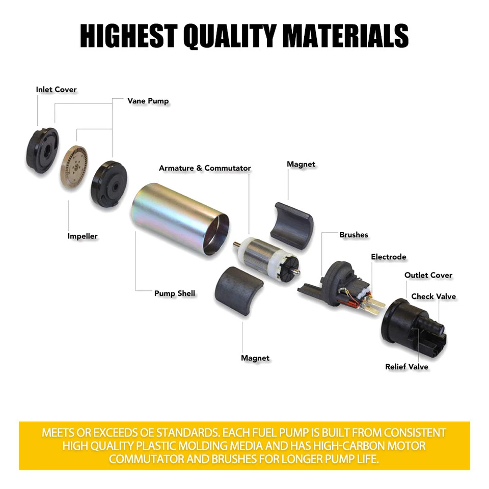 Conjunto de módulo de bomba de combustível dianteira e traseira para 1990-1997 Ford F-150 L6 4.9L gasolina - Imagem 2 de 4