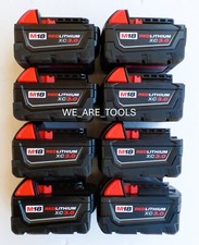 8 GENUINE 18V Milwaukee 48-11-1828 3.0 AH Batteries M18 XC Red Lithium 18 Volt