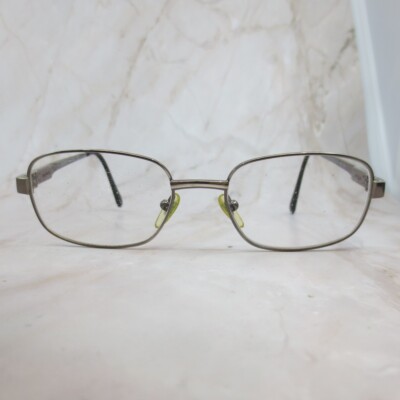 Safilo Elasta Eyeglasses Frame 7172 OX93 Men Silver Rectangle Full Rim 54-18-145