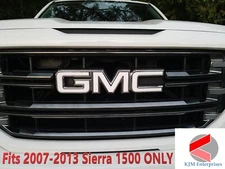 Precut DECALS for 2007-2013 GMC Sierra 1500 Emblem Front & Rear Overlay Set