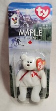 Maple the bear Ty beanie baby Errors 1993 and Oakbrook