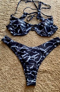 marble bikini zaful