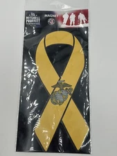 Mitchell Proffitt Marine Corps USMC Yellow Ribbon With EGA Magnet
