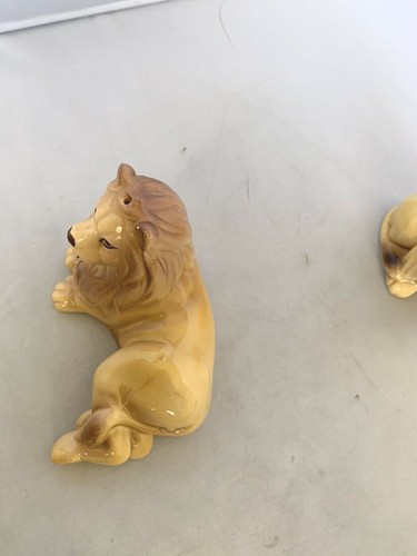 Vintage Lion Ceramic Salt & Pepper Shakers SDD 1989 Five & Dime Inc Set Cub - Picture 9 of 12