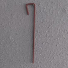 10x 12" / 30cm x 6mm Tent Pegs heavy duty steel in a Red Oxide Coated Finish.