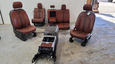 2017-2022 Ford F250-F350 Front & Rear Brown King Ranch Seats w
