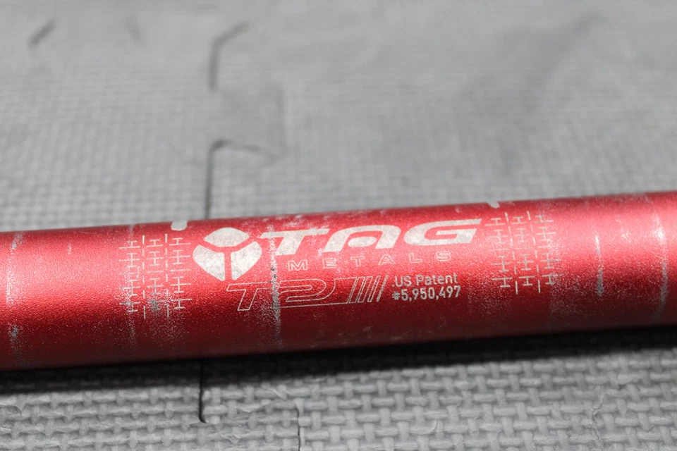 Honda CR125R CR250R 2001 etiqueta roja metales T2 barra de grasa manillar 1-1/8"  Foto 2 de 4