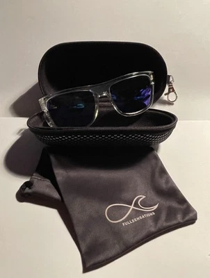 Lunettes de soleil unisex. Full Clear Bleu. Made in France. - Photo 1/4