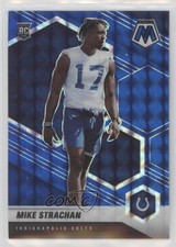 2021 Panini Mosaic Rookies Blue Mosaic Prizm 41/99 Mike Strachan #397 0a3