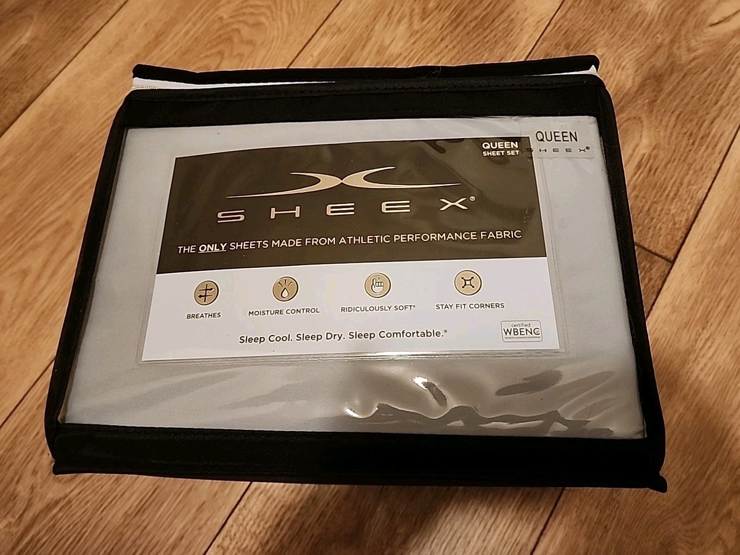 Sheex Active Comfort Performance Cooling Sheet Bright Blue Sky Queen Set