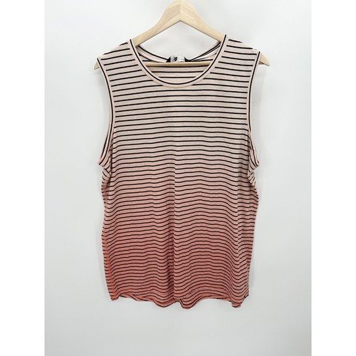 The North Face Top Women XL NWT White Pink Salt Stripe Dye Sleeveless Tank - Picture 9 of 9