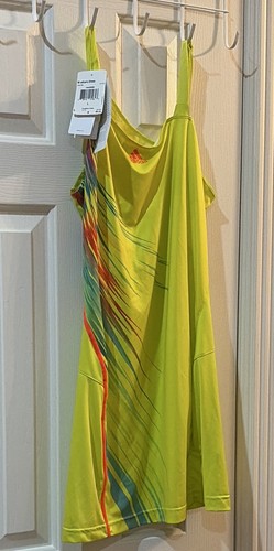 Adidas Dress Yellow Zero Size L Climacool Tank Top Dress Neon Yellow Lime NWT