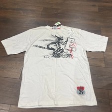 Vintage Lot 29 Looney Tunes Wile E. Coyote Motorcycle Rap Tee Cartoon Sz. Lg