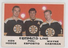 1970-71 O-Pee-Chee Ken Hodge Phil Esposito Wayne Cashman #233 HOF 1h9