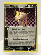 Rocket's Meowth Pokemon TCG 46/109 Team Rocket Returns 2004 LP light play  on eBay