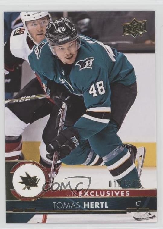 2017-18 Upper Deck Exclusives /100 Tomas Hertl #401 ff7