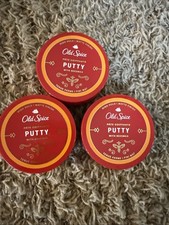 3 X Old Spice Hair Styling Putty w/ Beeswax High Hold  Matte Finish 2.22 oz Ea