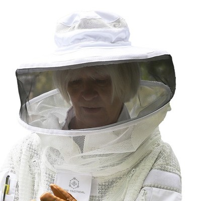 Bee Keeper Hat with Round Hood, Ventilated Beekeeping Veil, Bee Protective Ge...
