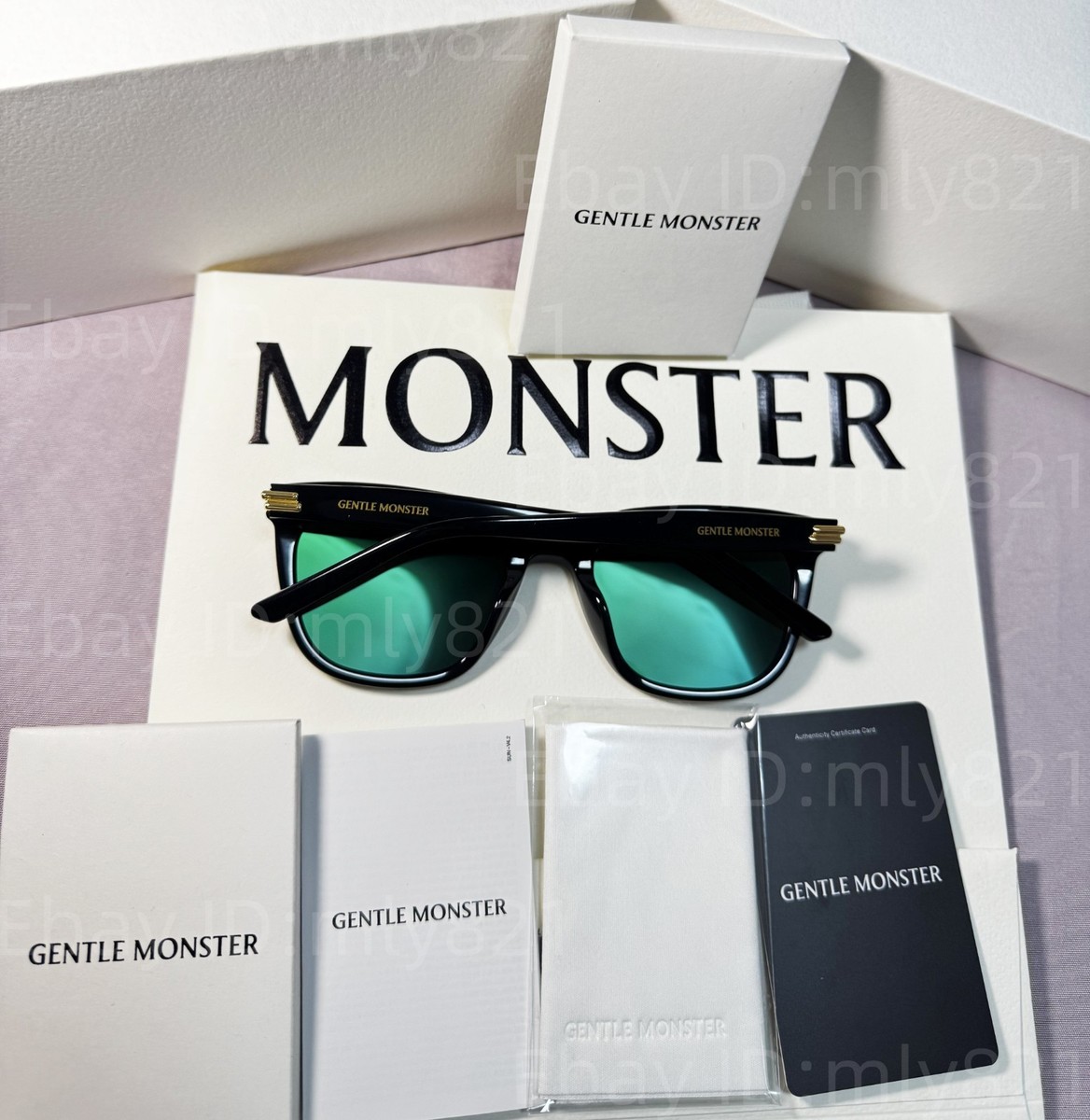 GentleMonster Sunglasses Bloomo 01 Black Frame Gray Lenses | eBay