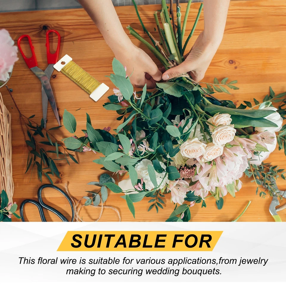 38码/115英尺金属花卉丝银色柔性桨薄线 — 第 4/4 张图片