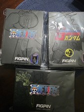 Lot of 3. Luffy Gear 3, Brooks, & Gundam RX-72 XL FiGPiN- Crunchyroll Exclusives