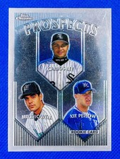 Carlos Lee/Mike Lowell/Kit Pellow #425 (1999 Topps Chrome) Prospects Rookie Card. rookie card picture