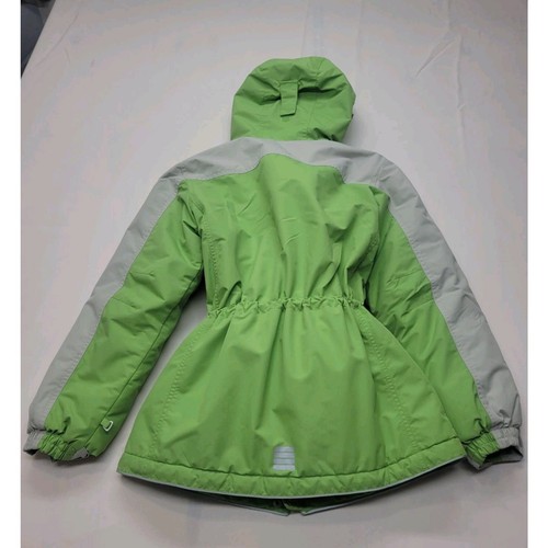 Lands' End GirlsCoat Jacket Size Medium 10/12 Hood Fleece Lined Warm Water Resis - Picture 9 of 17