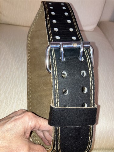 Harbinger Weight Lifting Belt - 6” Padded - Black - Size 38” - Double Buckle - Picture 3 of 4