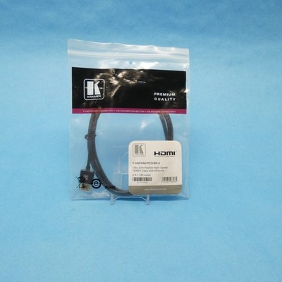 Kramer 97-0132006 Ultra-Slim High-Speed HDMI Cable w/Ethernet 4K at 60Hz 6FT