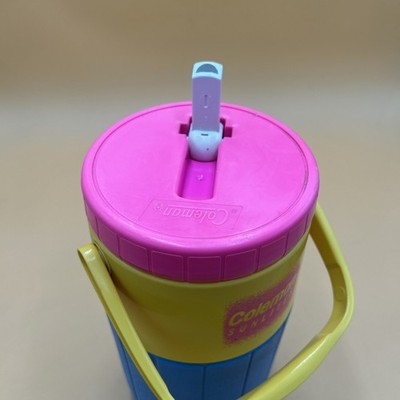 Gourde Isotherme Vintage Coleman Sunlites - Néon Rétro, Multicolore (rose, Jaune, Bleu)