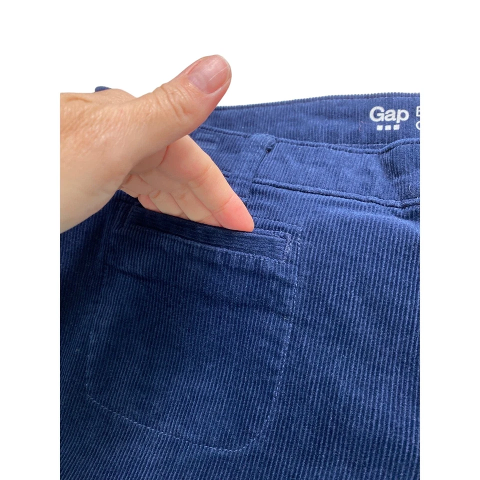 GAP Baby Boot Pana Pantalones Mujer’s Talla 14 32 R Bolsillo Azul 70’s Western Boho Foto 2 de 4