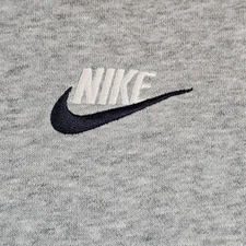 Nike Mens Medium Sportswear Club Sweatshirt Fleece Grey Heather 804340-067