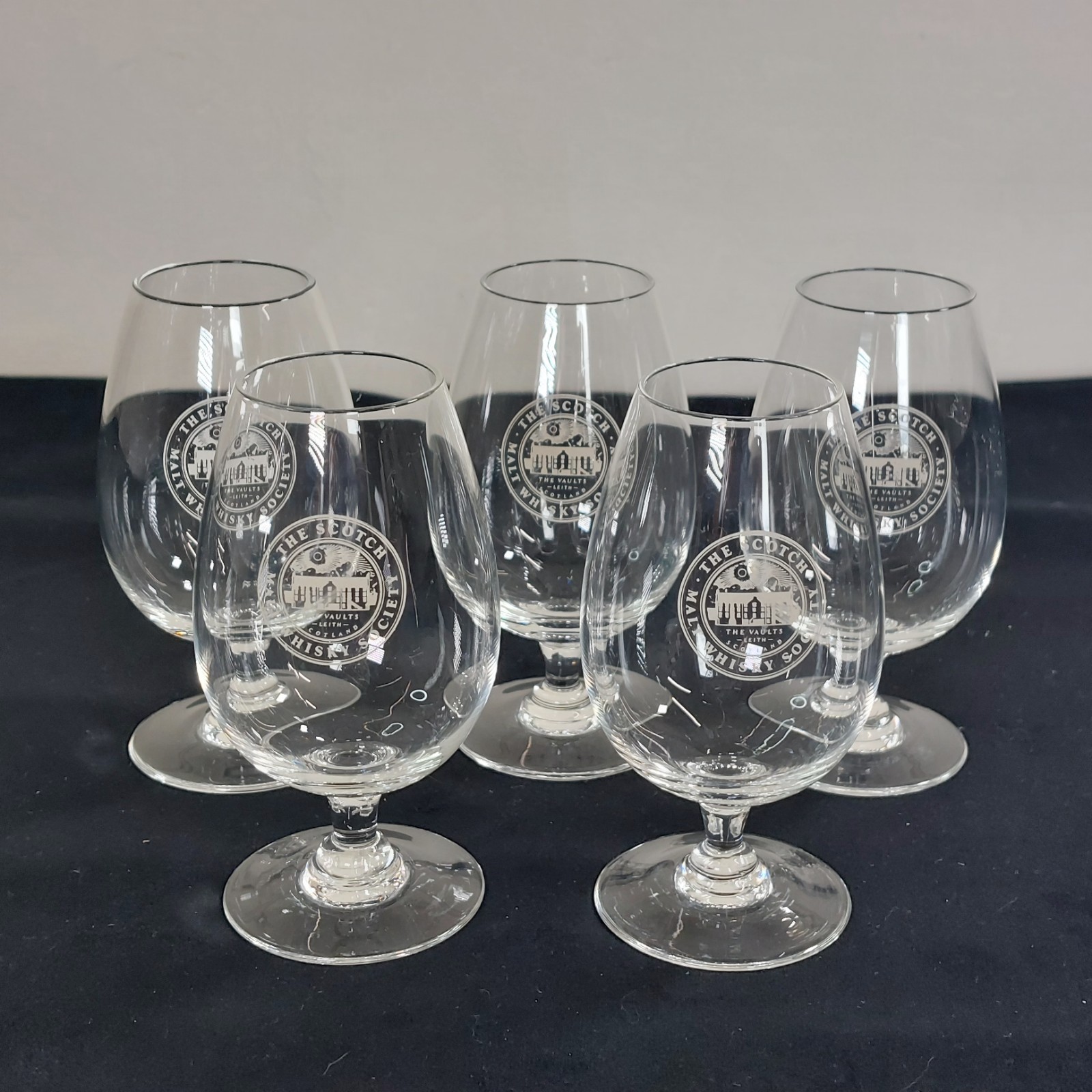 The Scotch Malt Whisky Society Tasting Nosing Glass Leith Scotland x5 150ml-image