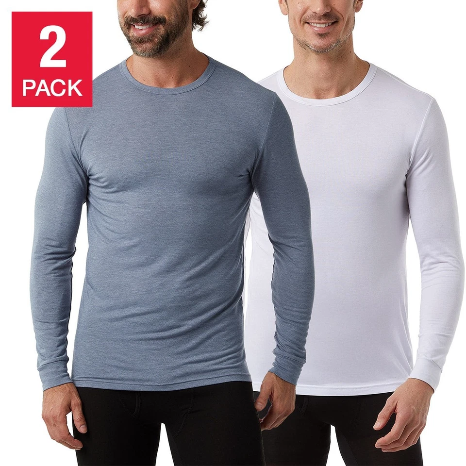 Camiseta 32 Degrees Heat para hombre, paquete de 2 mechas ligeras humedad secado rápido Foto 2 de 2