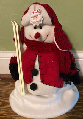 12  Snowman with Santa Hat and Skis  You ve Got It Made 