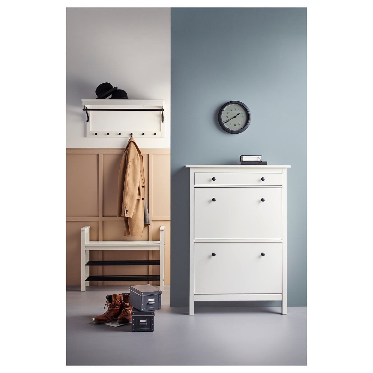 IKEA/HEMNES シューズボックス IKEA/HEMNES シューズボックス HEMNES Shoe cabinet with 2