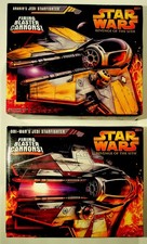 Lote de vehículos Star Wars Rots Revenge Sith Jedi Starfighter Anakin y Obi-Wan 2005
