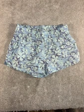 Women’s M AFTCO Sandbar Board Shorts Purple Blue Aftech Fishing Drawstring NWT