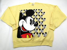 VTG Mickey  Co Sweatshirt Adult Large Graphic Mickey Faces Disney Retro 90s