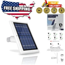 High-Efficiency Solar Panel Charger for Ring Cameras - 360-Degree Mount Included